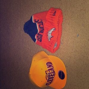 Cavs hat,Broncos beenie